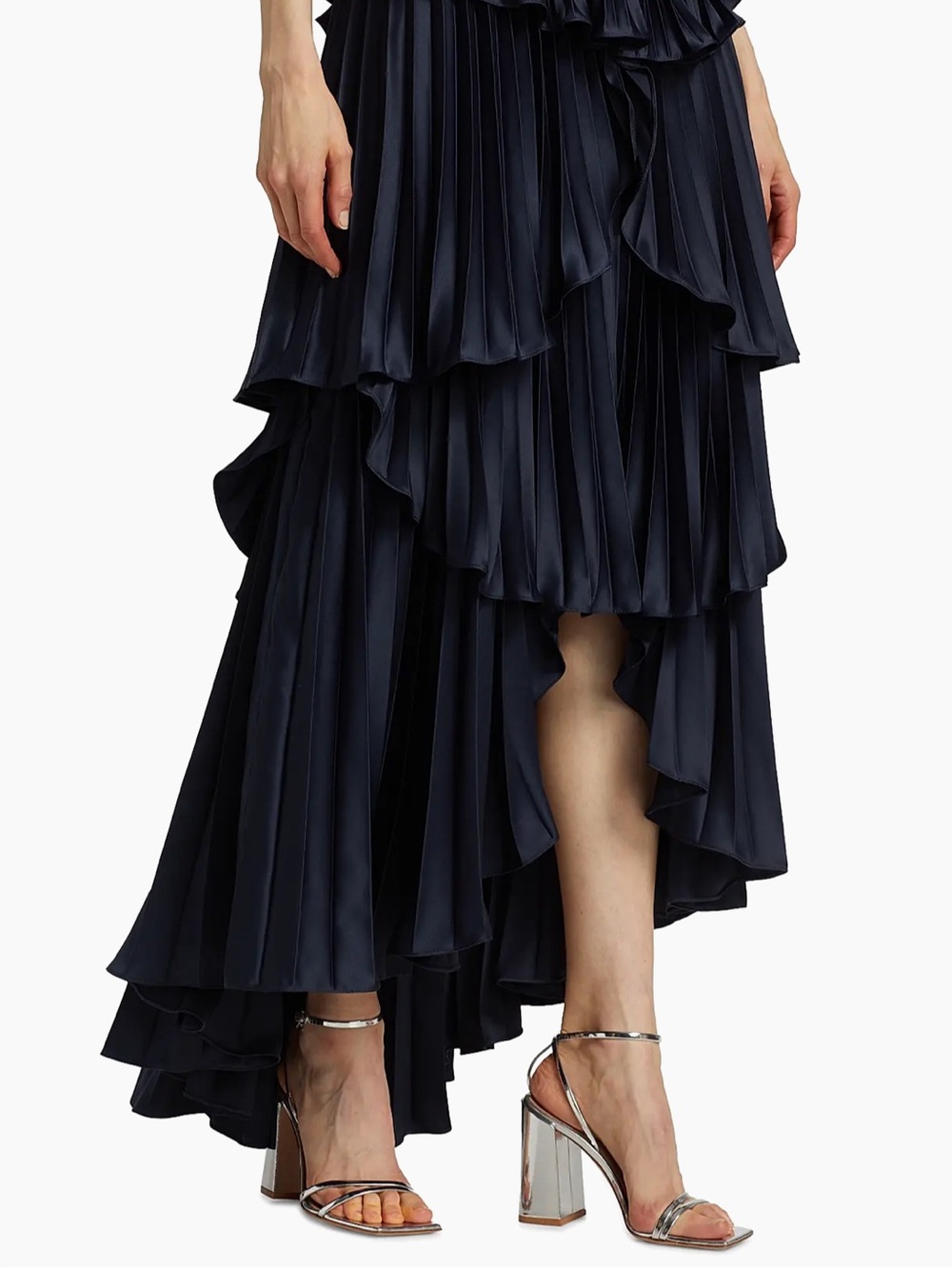 AMUR • Janey Tiered Shell High-Low Gown - Picture 5 of 7